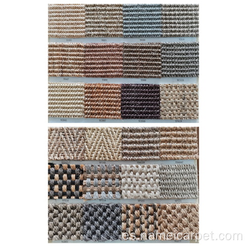 Rollos de alfombra de paja de fibra de sisal natural